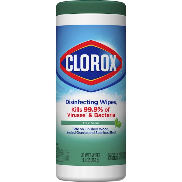 Clorox Disinfecting Wipes, Fresh Scent, WE, PK 35 CLO01593 - main